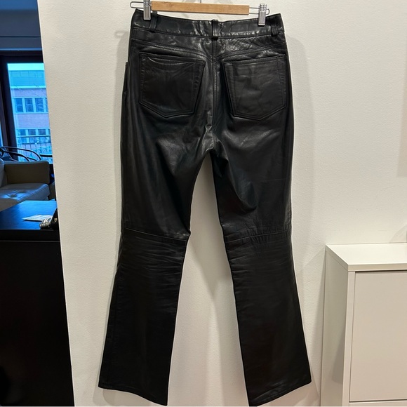 Black Leather Rudsak Pants size 30 Women’s straight leg - Picture 2 of 8